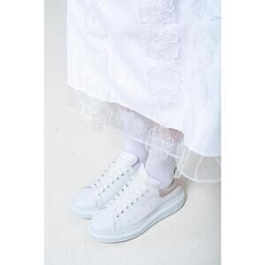 Alexander McQueen White and Cream Chunky Sneaker